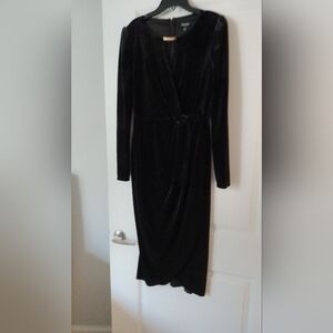 Nwt KENSIE Black Velvet Dress